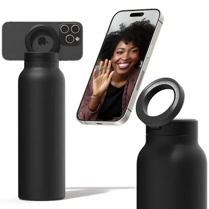 Magnetic Phone Holder Insulated Stainless Steel Water bottle